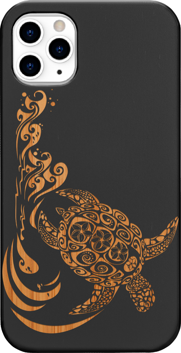 Hawaiian Turtle 3 - Engraved