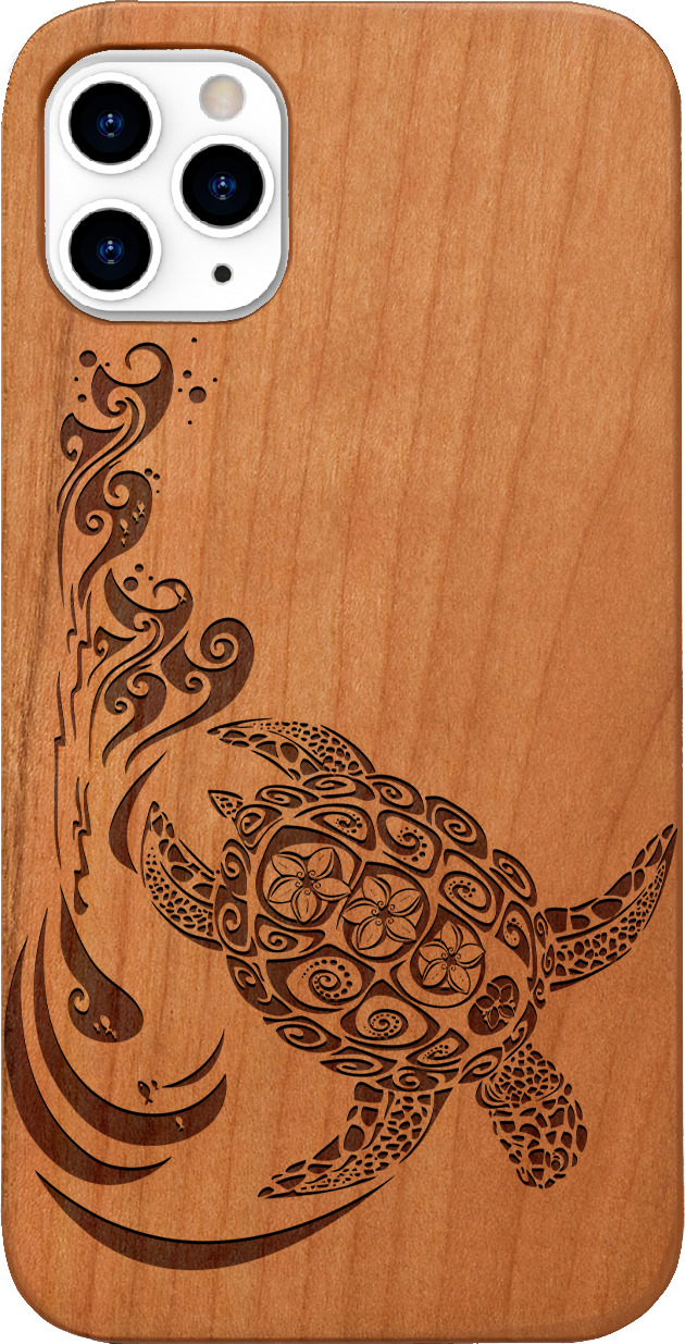 Hawaiian Turtle 3 - Engraved