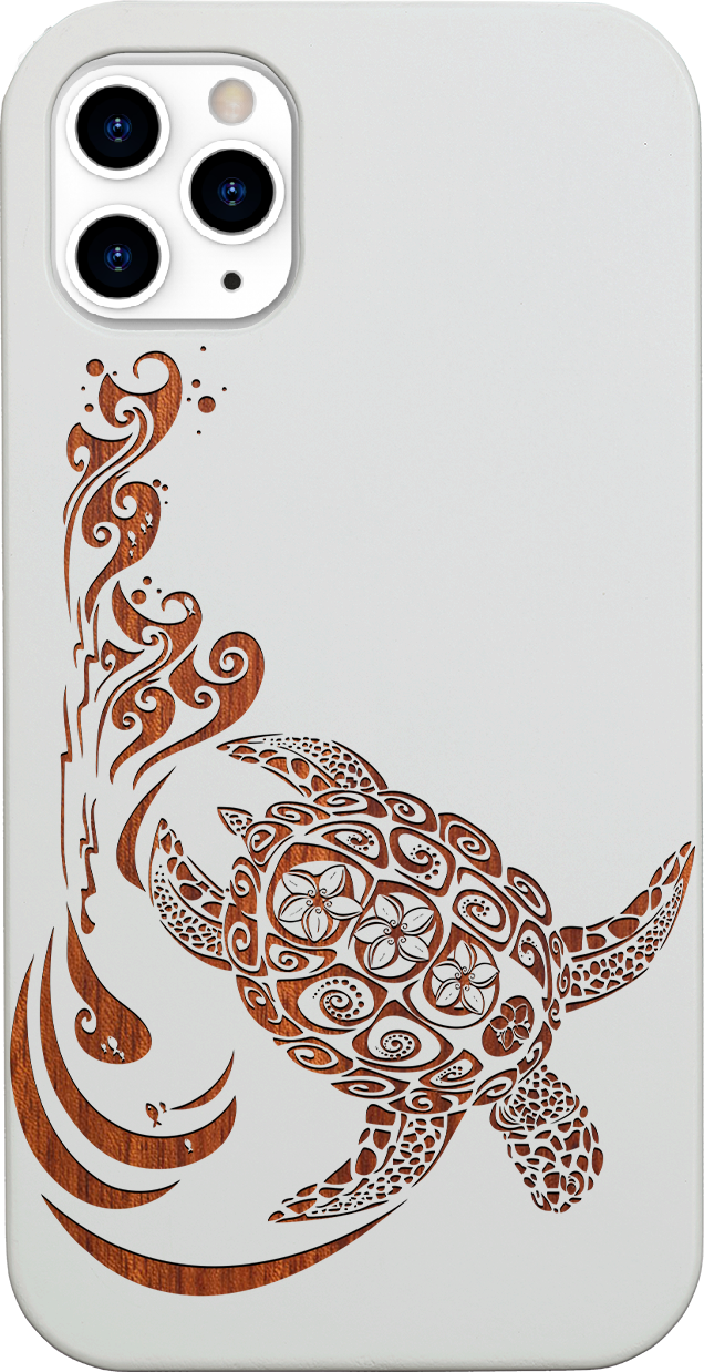 Hawaiian Turtle 3 - Engraved