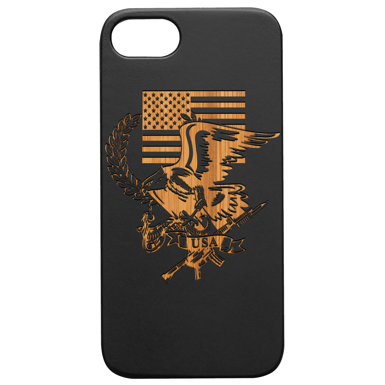 U.S. Flag with Eagle - Engraved