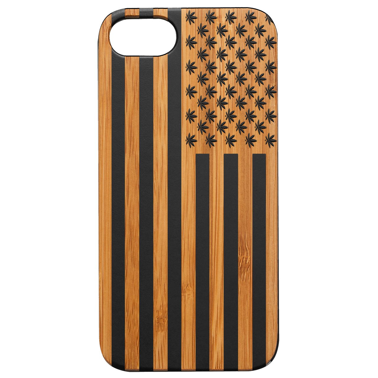 Usa Flag Marijuana - Engraved