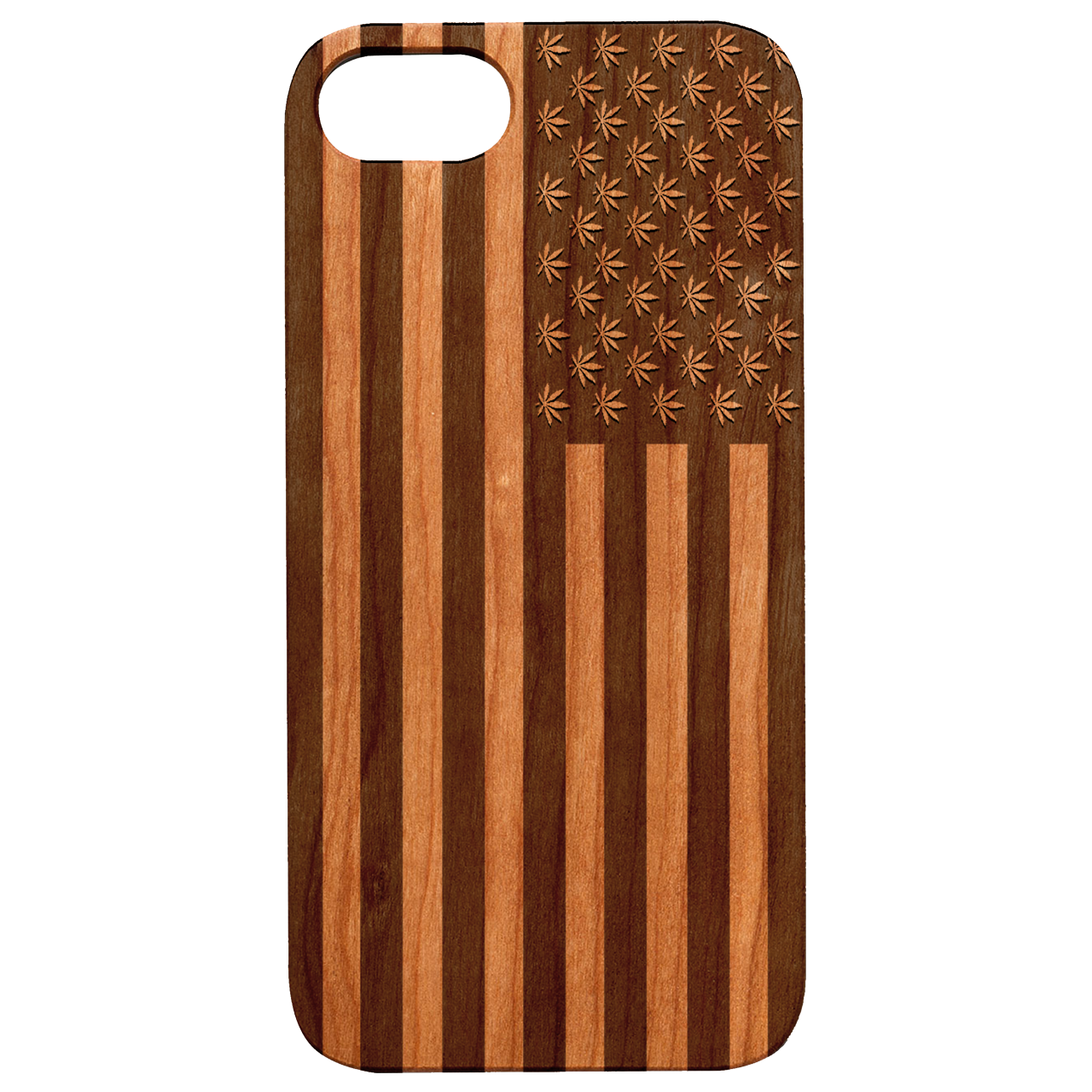 Usa Flag Marijuana - Engraved