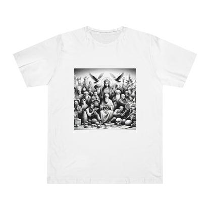 Cultural Shadows: Handcrafted Monochrome Sketch