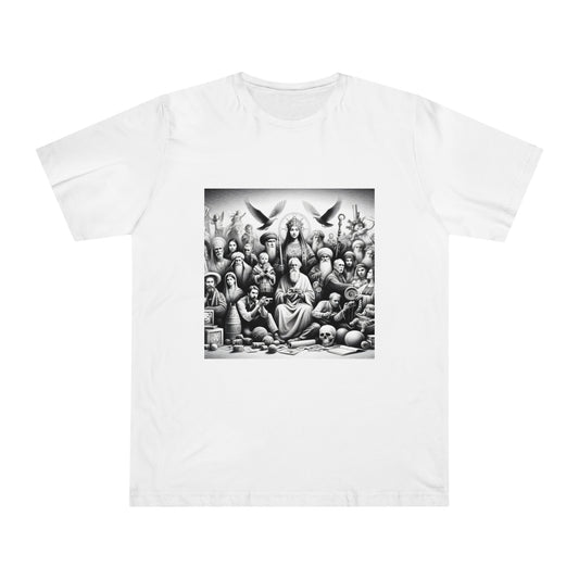 Cultural Shadows: Handcrafted Monochrome Sketch