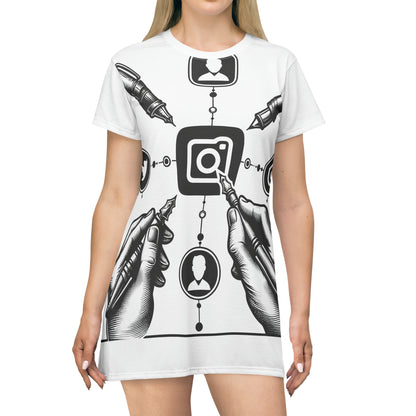 Inkfluence: Minimalistic Social Media Influencer Logo Tee