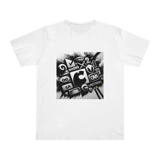Retro Revisited: Monochrome Charcoal Classic Cartoons Tee