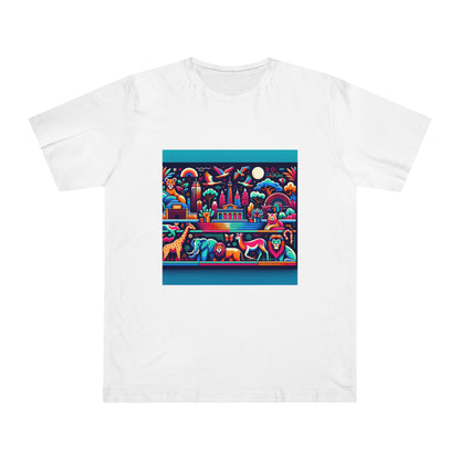 Wildlife Wonderland: Acid Neon Safari T-Shirt