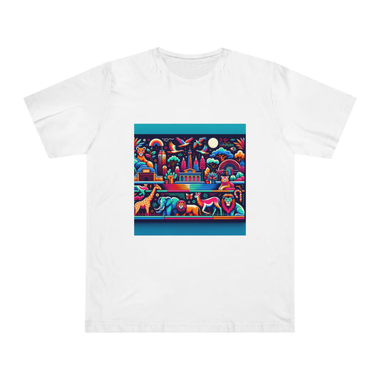 Wildlife Wonderland: Acid Neon Safari T-Shirt
