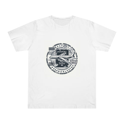 Jetsetter Journeys Vintage Airplane Passport Adventure T-Shirt