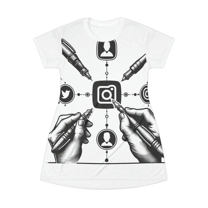 Inkfluence: Minimalistic Social Media Influencer Logo Tee