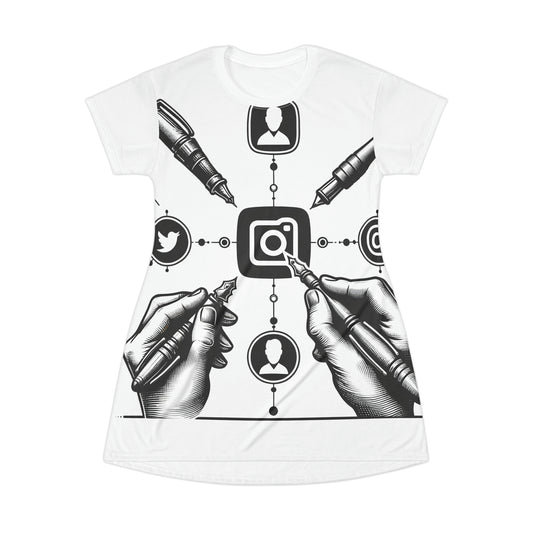 Inkfluence: Minimalistic Social Media Influencer Logo Tee