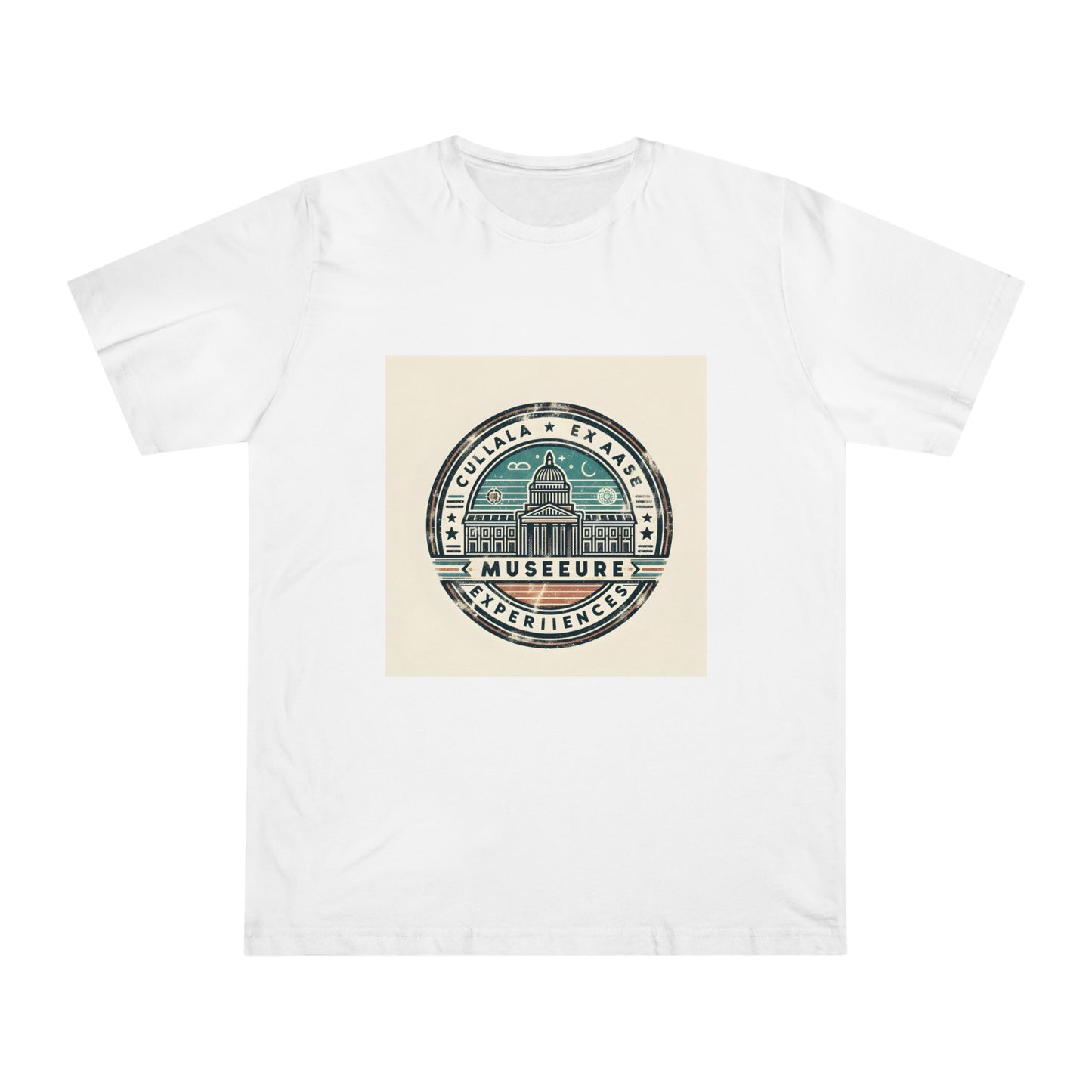 Cultural Treasures in Time: Retro Museum Badge Tee
