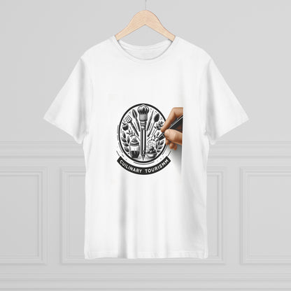 Foodie Wanderlust: Culinary Tourism Ink Logo Tee