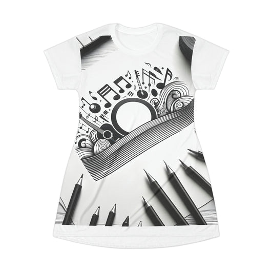 Virtual Vibes: Inked Harmony T-Shirt
