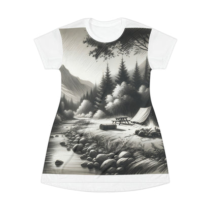Natures Shadows: Charcoal Campscape