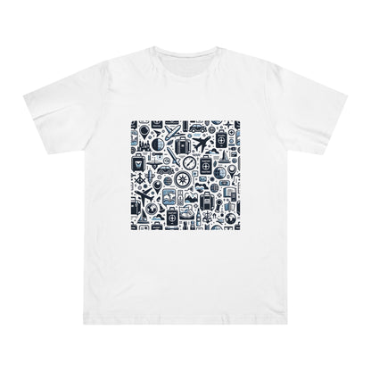 World Wanderlust: Seamless Travel Icons T-Shirt