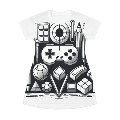 Pixel Arcade Ink Art Tee