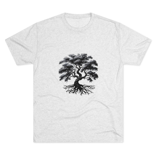 Entwined Majesty Monochrome Tree T-Shirt