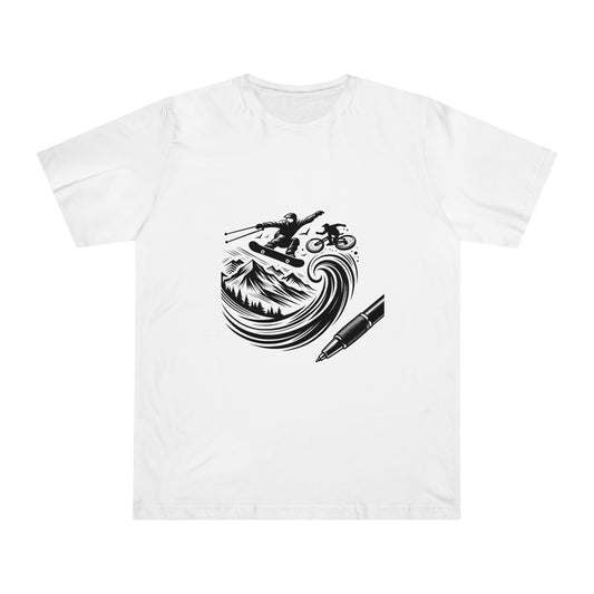 Extreme Sketch: Minimalist Sports Logo Tee