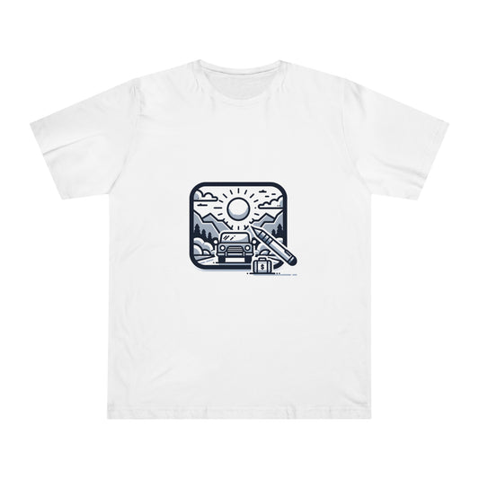 Budget Travel Vector Minimal Tee