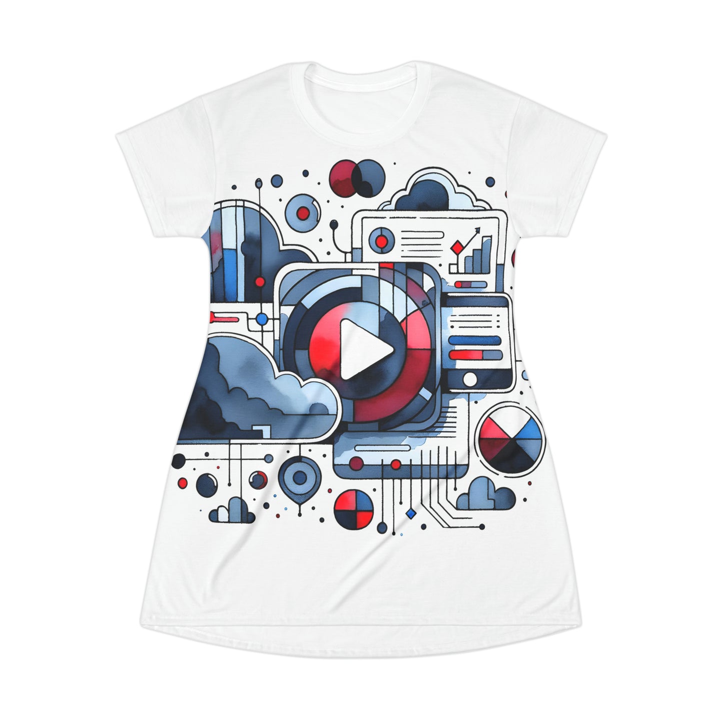 Marbled Melodies: Watercolor Symphony T-Shirt