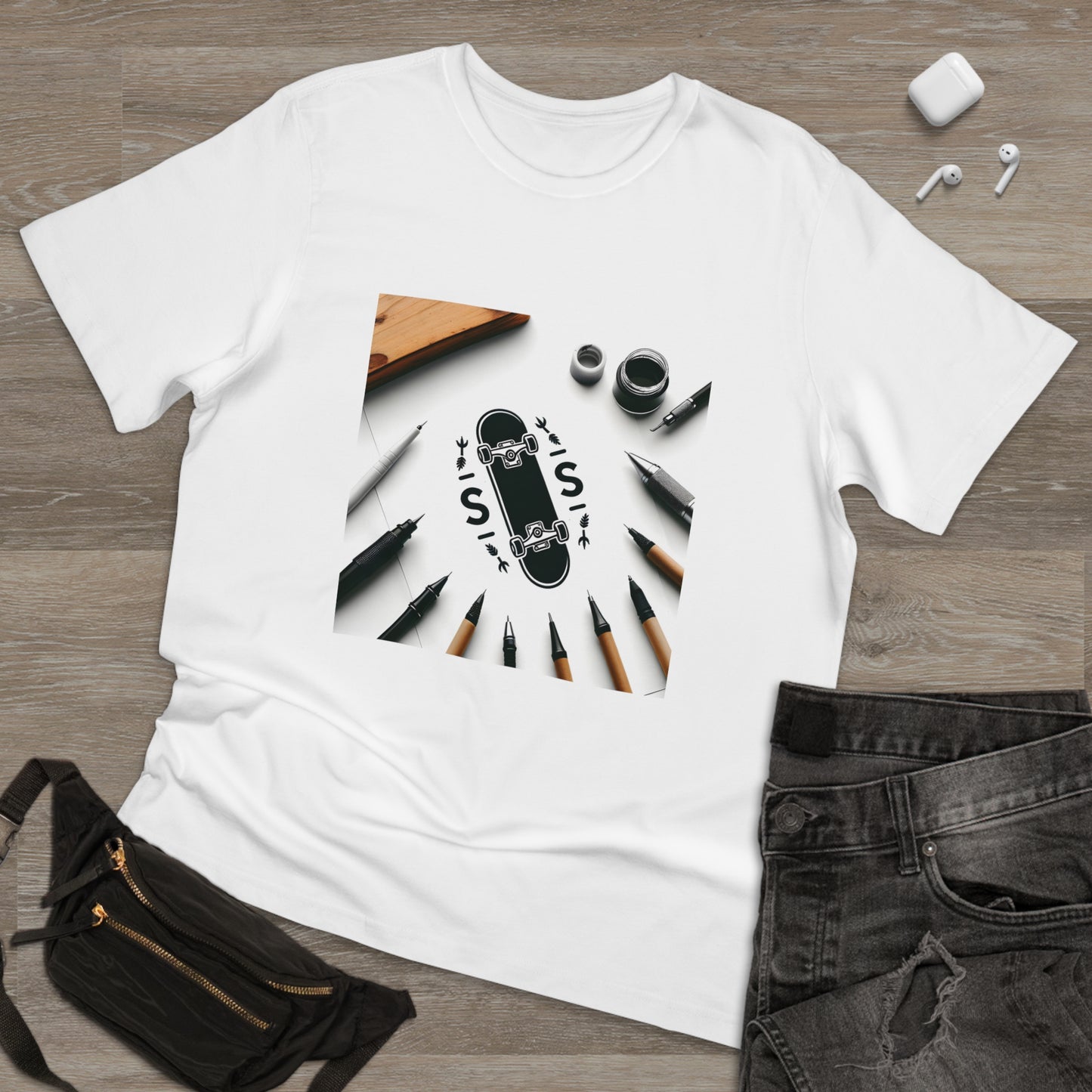 Skate Ink: Minimalist Skateboarding Culture Tee