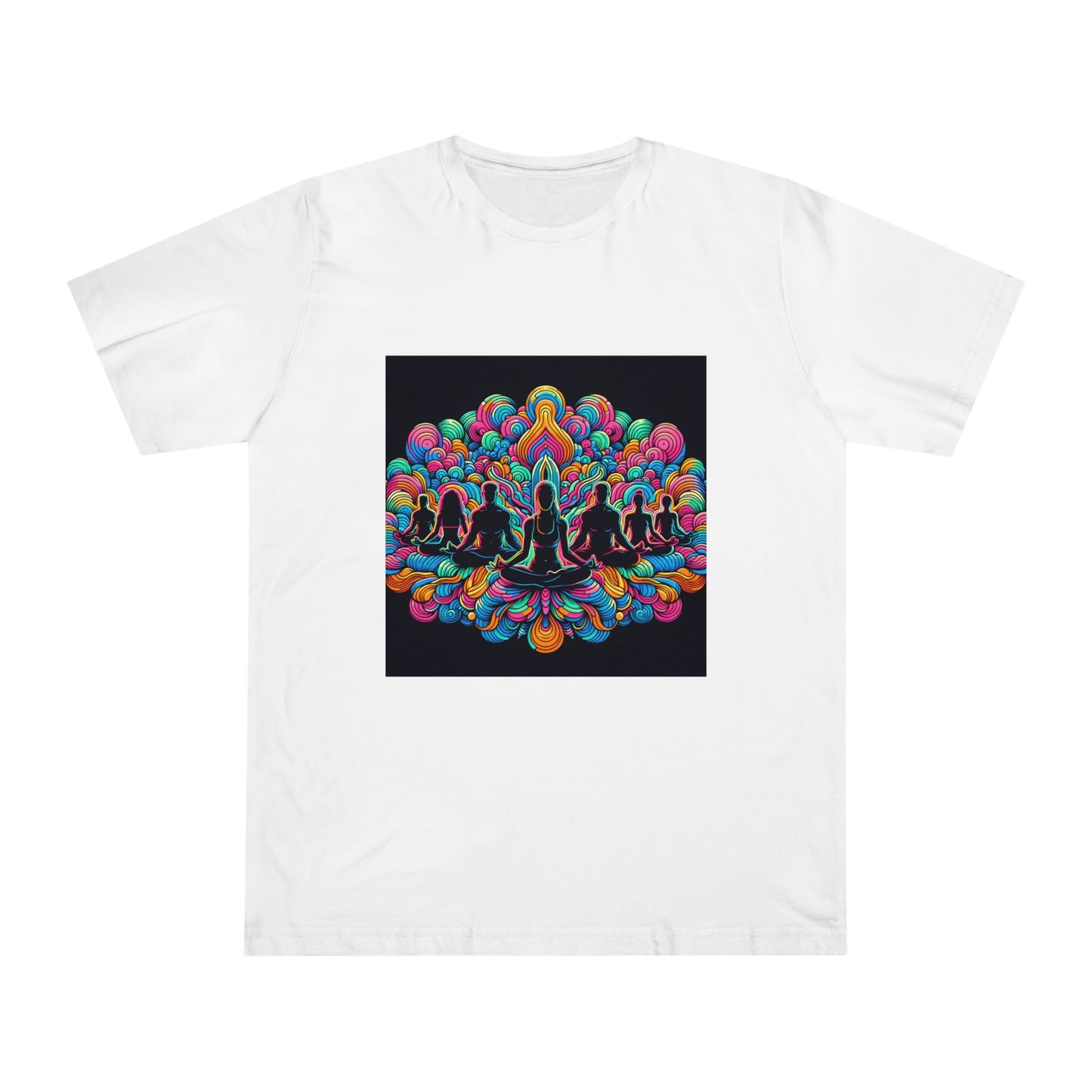 Tranquil Neon Zen: Mindfulness and Meditation in Acid Art