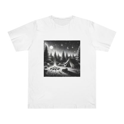 Wilderness Wanderer: Handcrafted Charcoal Sketch T-shirt