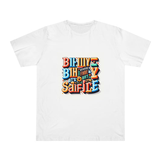 Melodic Ink: Cartoon Lyrics Typography Tee