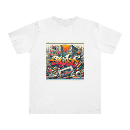Graffiti Nostalgia: Retro Street Art T-Shirt with a 90s-2000s Vibe