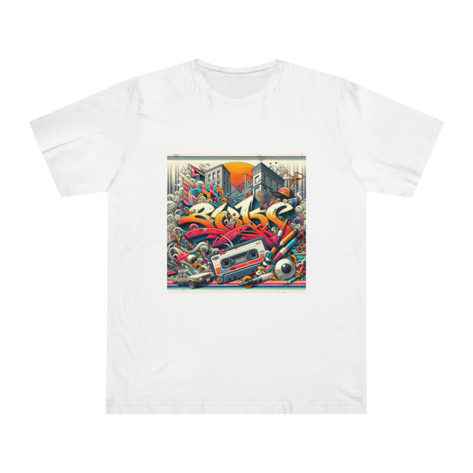 Graffiti Nostalgia: Retro Street Art T-Shirt with a 90s-2000s Vibe