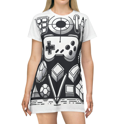 Pixel Arcade Ink Art Tee