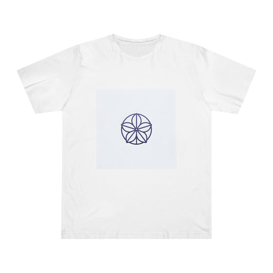 Blooming Serenity: Monochrome Periwinkle Botanical Gardens T-Shirt