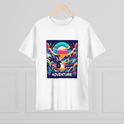 Neon Adventure Rush T-Shirt: Acid Art Extravaganza