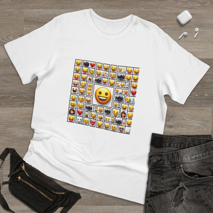 Emoji Fusion: Minimalistic Collage T-Shirt