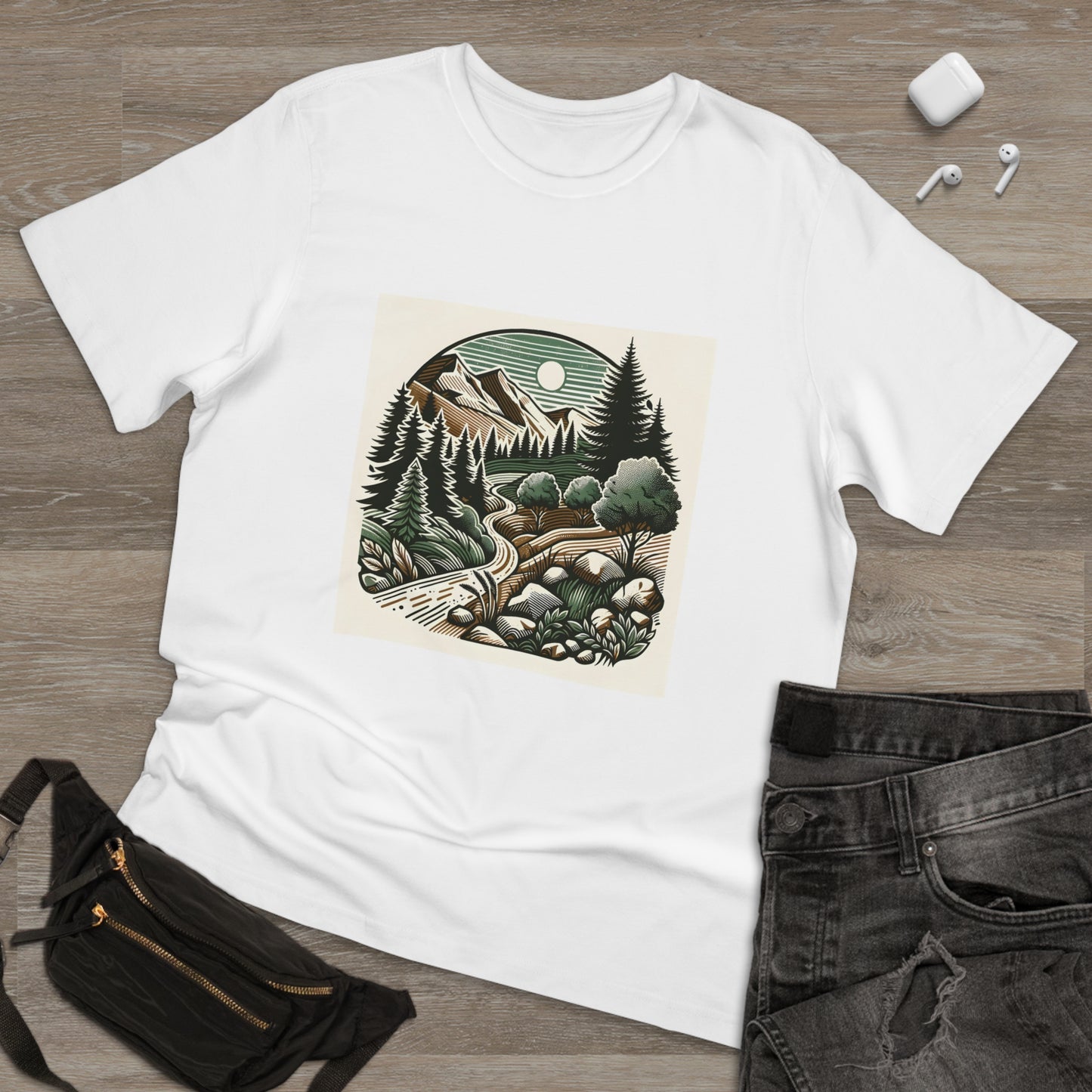 Nature Wanderer: Vintage Hiking Trails Tee