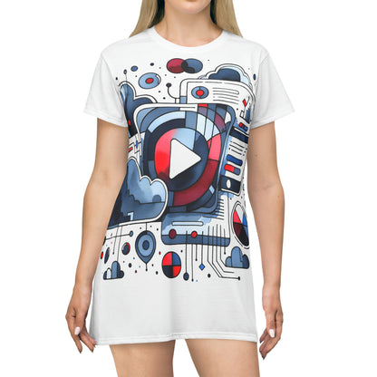 Marbled Melodies: Watercolor Symphony T-Shirt