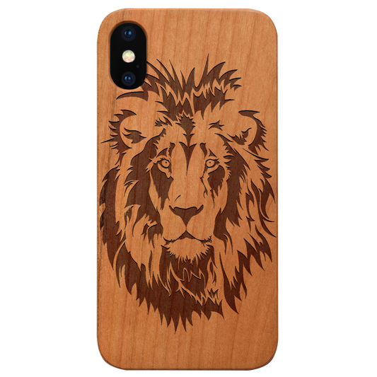 Lion Face 5 - Engraved