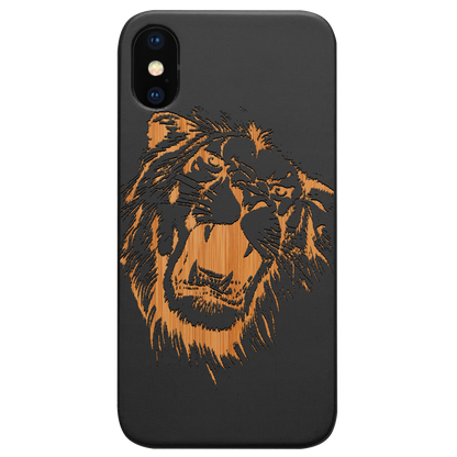 Lion Face 6 - Engraved