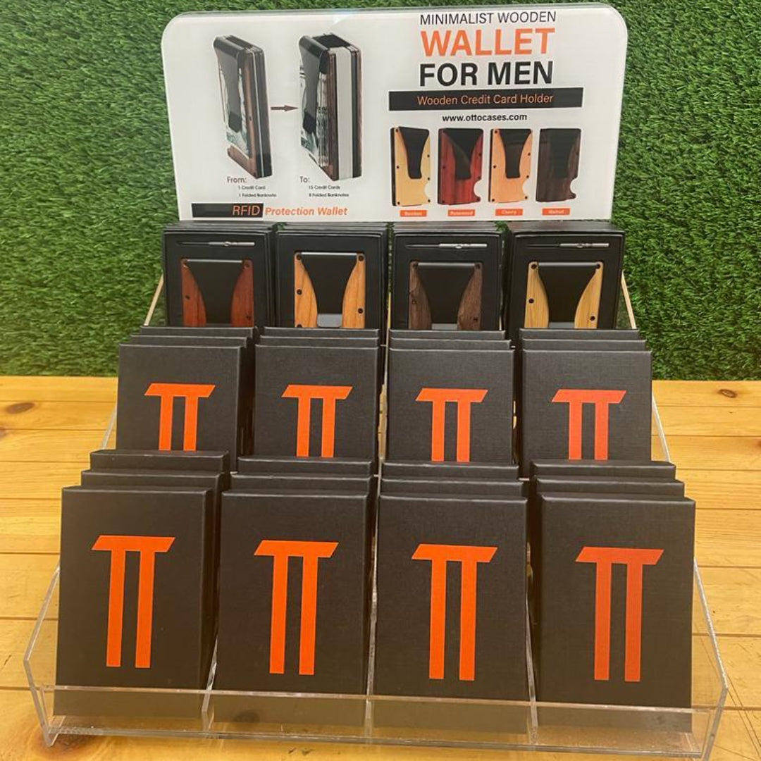36 Credit Card Holder Bundle + Free Acrylic Display
