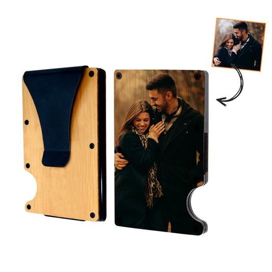 Customized Credit Card Holder With Money Clip