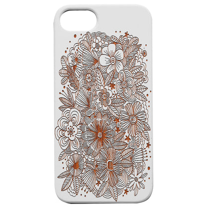 Flowers Lines - Engraved
