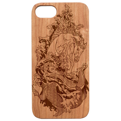Horse Sea 2 - Engraved