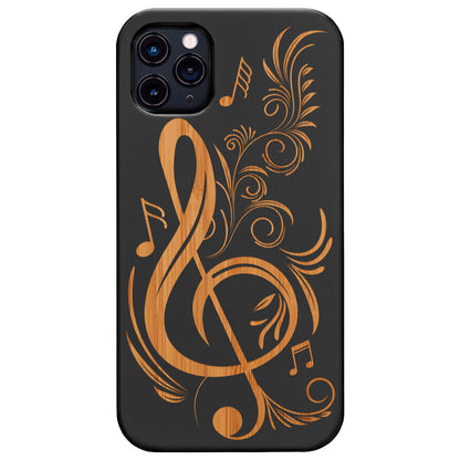 Floral Music Note - Engraved