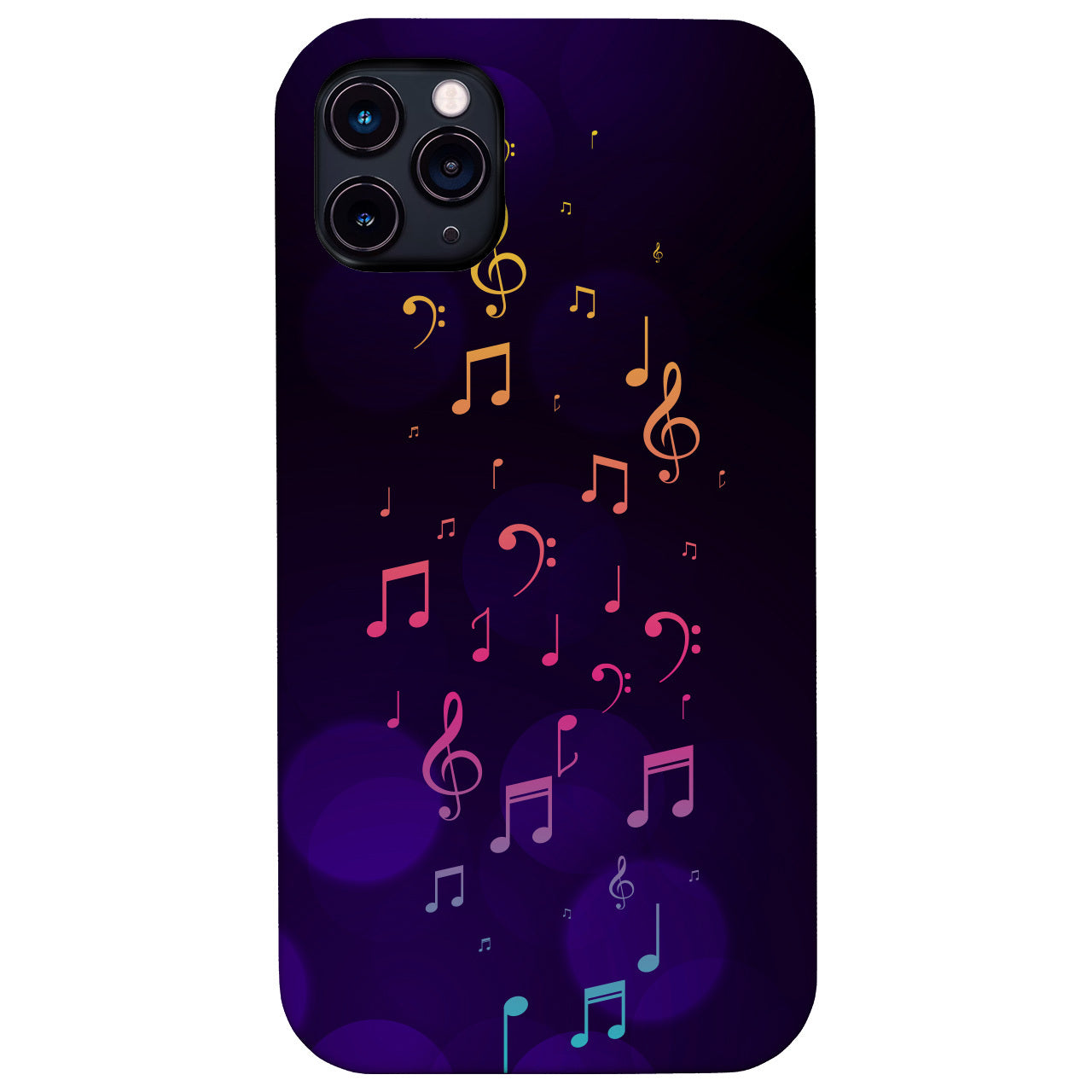 Music Pattern Dark - UV Color Printed