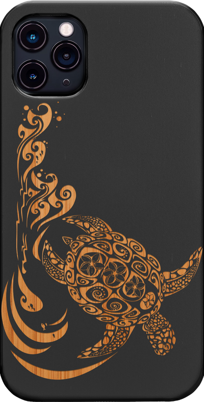 Hawaiian Turtle 3 - Engraved
