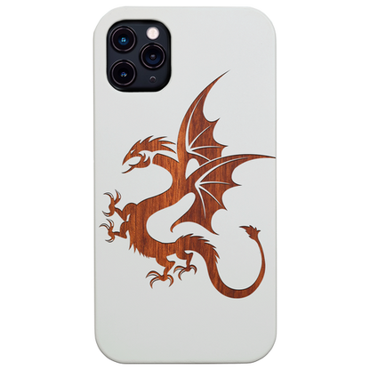 Tribal Dragon With Tail - Engraved