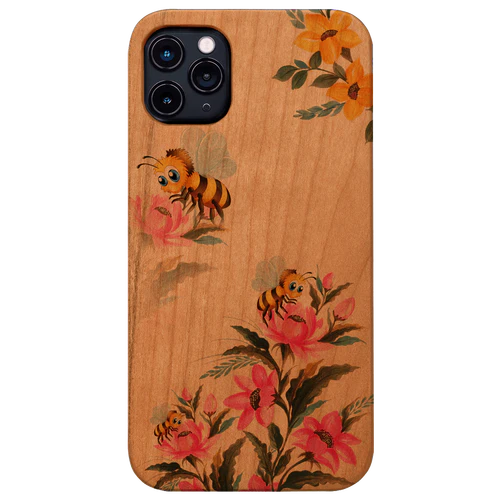 Bee On Flower - UV Color Printed