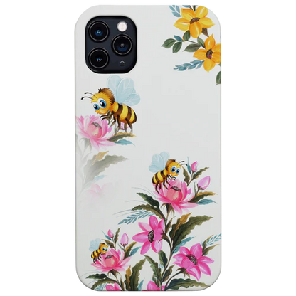 Bee On Flower - UV Color Printed