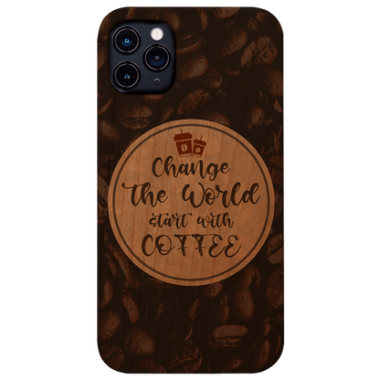 Start With Coffee - UV Color Printed